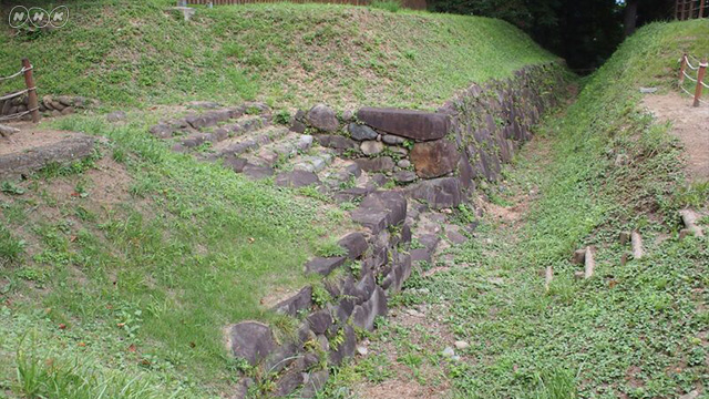 沼田城の石垣が発見された